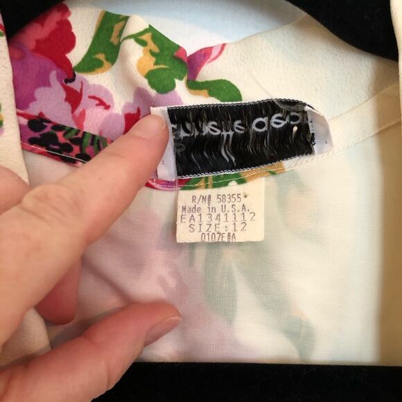 Vintage Annette Dean Floral Midi Dress - Picture 7 of 11